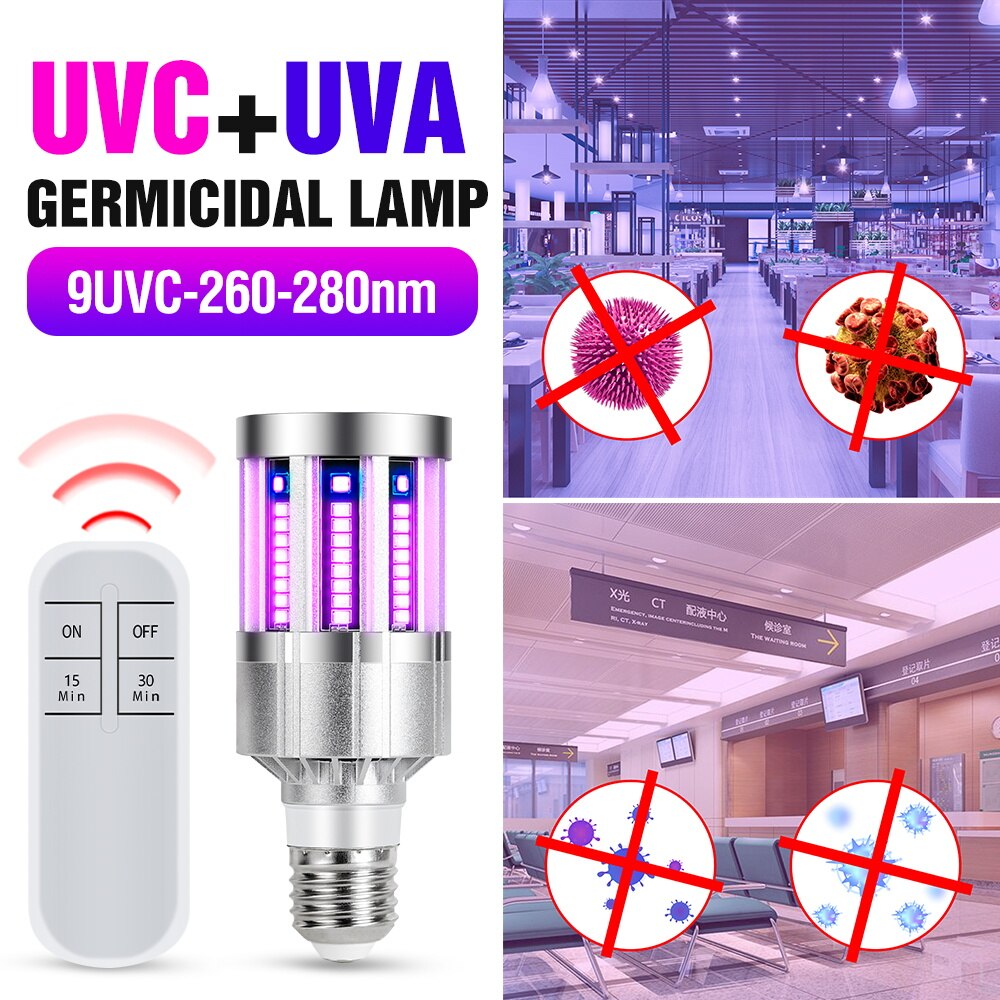 9 18 Led UVC   Led 220V Esterilizador Ultrav..